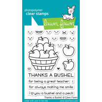Lawn Fawn - Thanks A Bushel - Clear Stamps 3x4